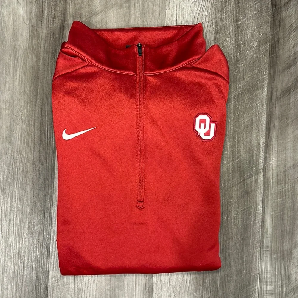Oklahoma Sooners Nike Quarter Zip Pullover